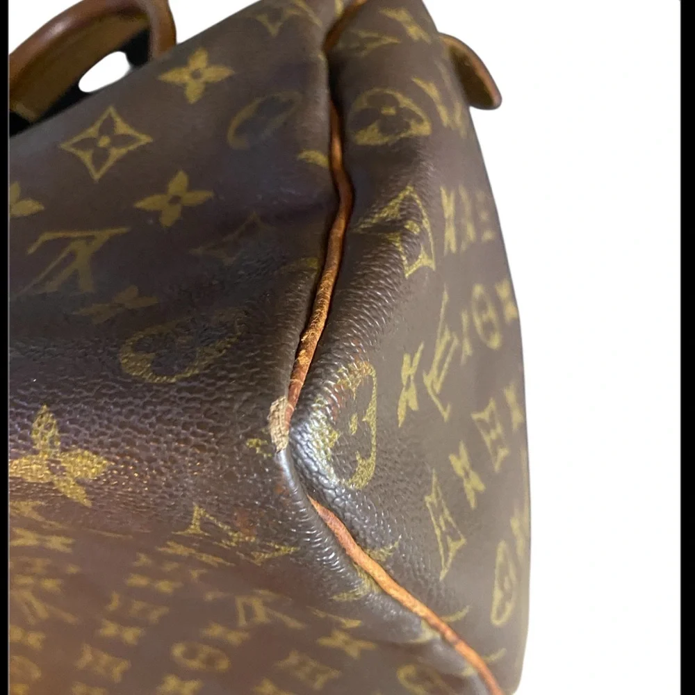 Authentic Vintage Louis Vuitton Monogram Canvas Speedy 35 Handbag -